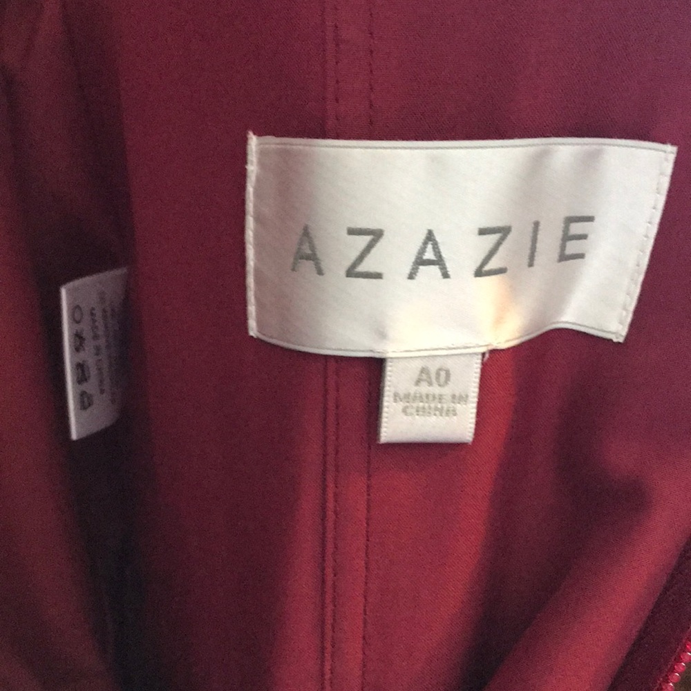 Azazie Leanna Burgundy Dress - Picture 5 of 10